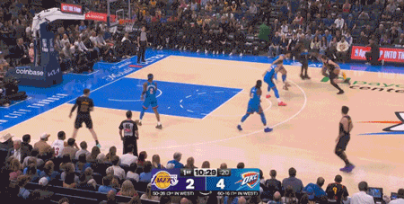 雷霆狂胜湖人43分 东契奇旧伤复发离场