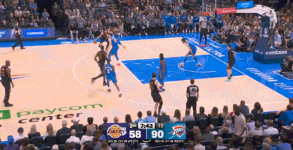 雷霆狂胜湖人43分 东契奇旧伤复发离场